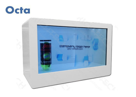 China 55 Inch Transparent Touch Screen Display All In One SD Card / USB Supported supplier