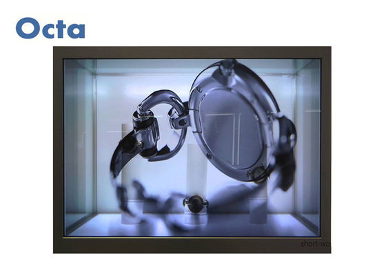 China Vertical Digital Transparent Liquid Crystal Display Showcase With Tempered Glass supplier
