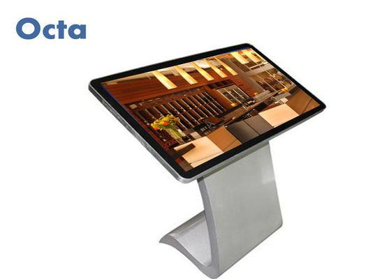 China Free Standing Interactive Touch Kiosk 46 Inch 178 Viewing Angle 450cd / M2 supplier