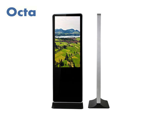China Indoor Free Standing Digital Signage 1080P 55 Inch LCD Advertising Screen supplier